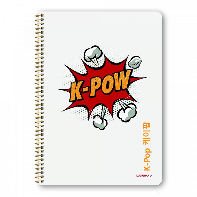 K-POP Τετράδιο Σπιράλ Wirelock B5/17Χ25 2 Θέματα 60 Φύλλα 10τμχ