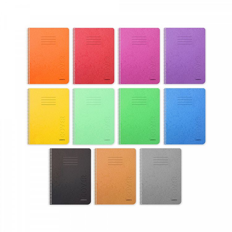 COVER Τετράδιο Σπιράλ Wirelock Β5/17Χ25 5 Θέματα 150 Φύλλα σε 11 χρώματα