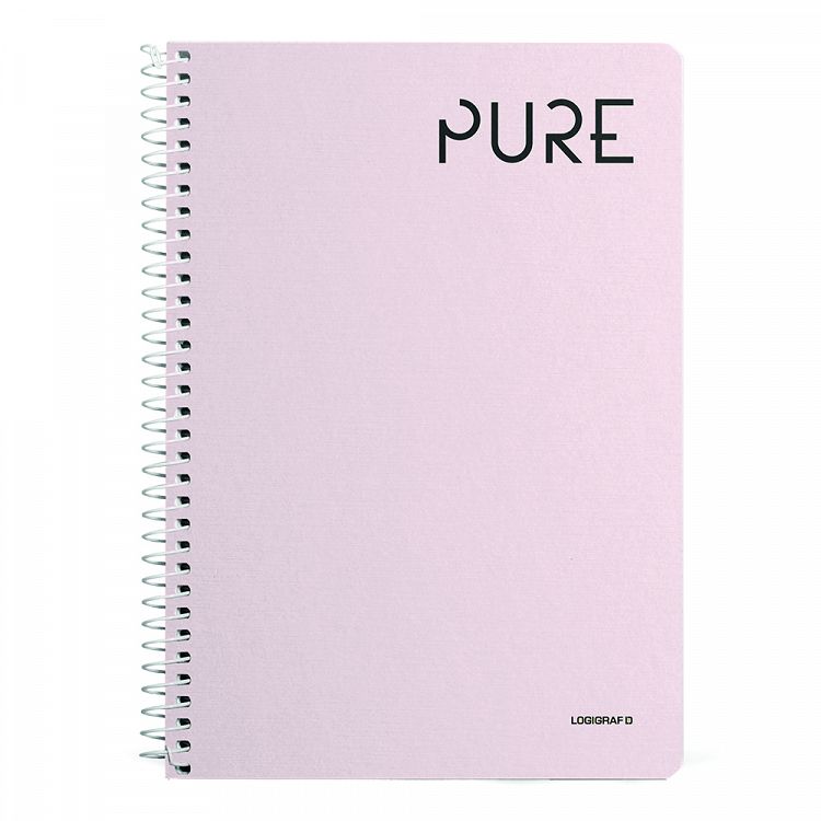 PURE Wirelock Notebook B5/17Χ25 4 Subjects 120 Sheets 6pcs