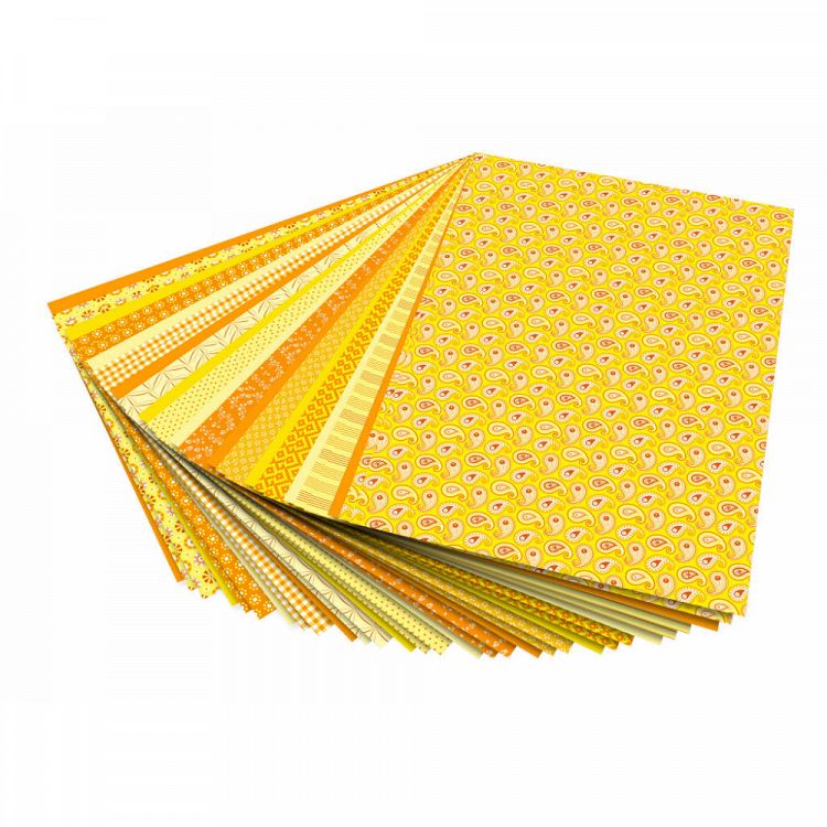 Μπλοκ Χαρτιών Με Μοτίβα, 24Χ34 εκ, 30 Φύλλα, Κίτρινο