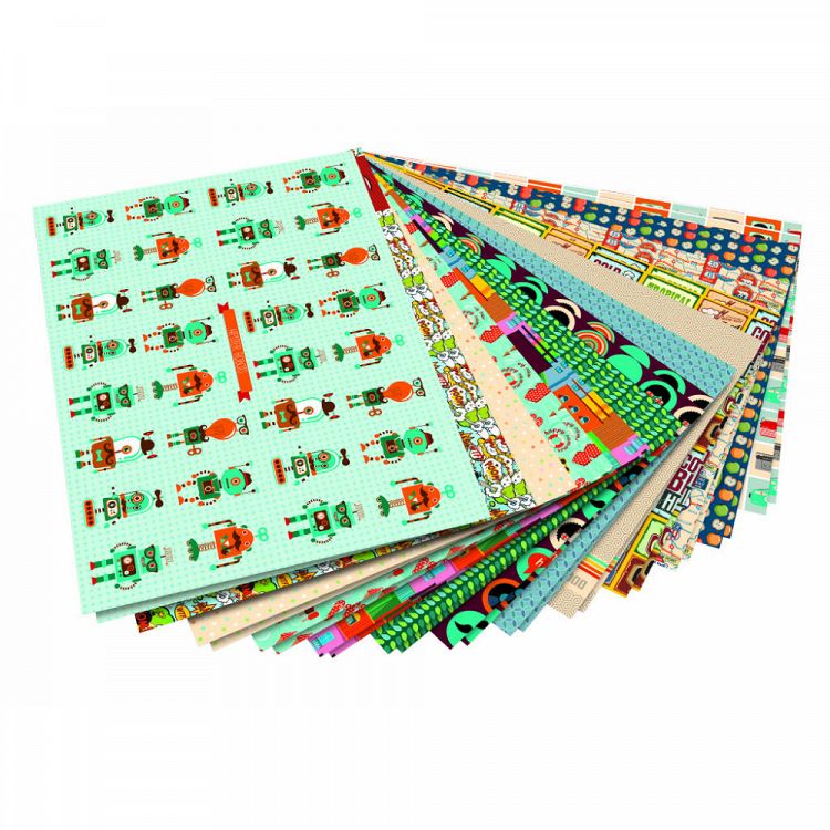Μπλοκ Χαρτιών Με Μοτίβα 24Χ34 εκ, 26 Φύλλα, Ρετρό