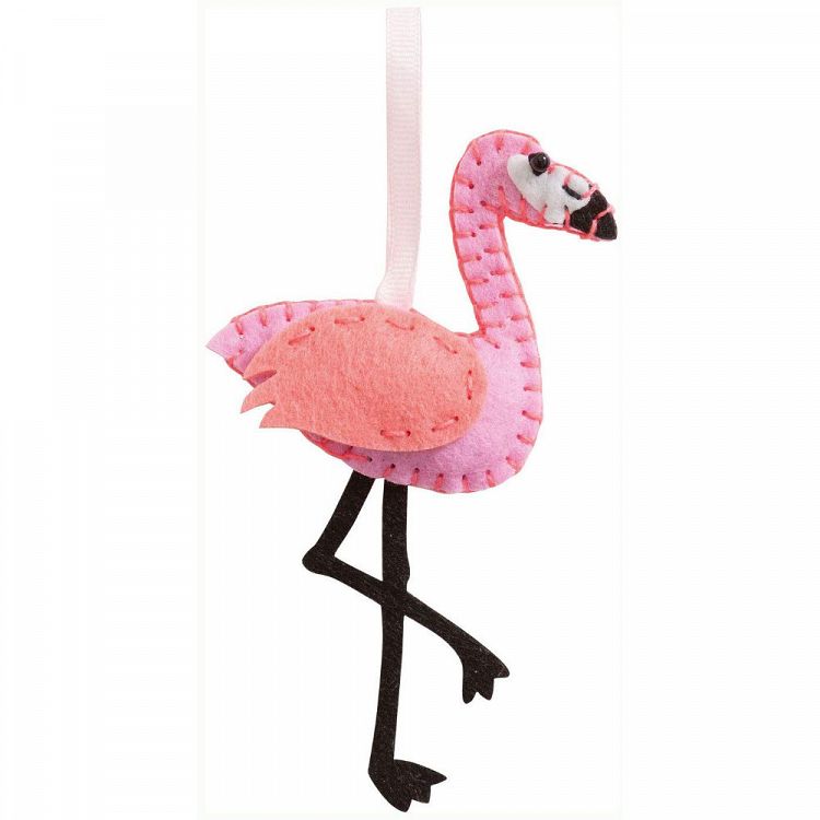 Mini Felt Sewing Set - Flamingo