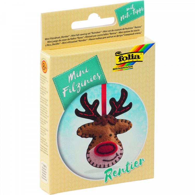 Mini Felt Sewing Set - Reindeer