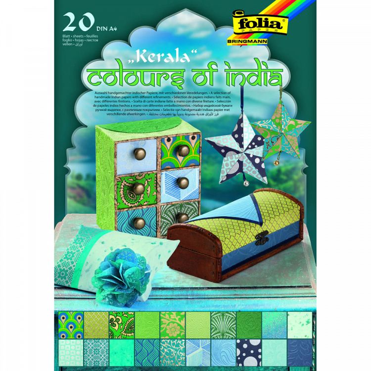 Motif Pad Colours of India, A4/21x29cm, 20sh, Kerala