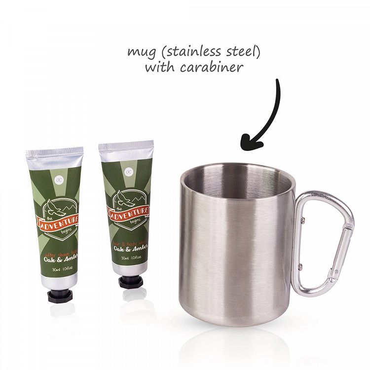 Bath set ADVENTURE COLLECTION in tin cup