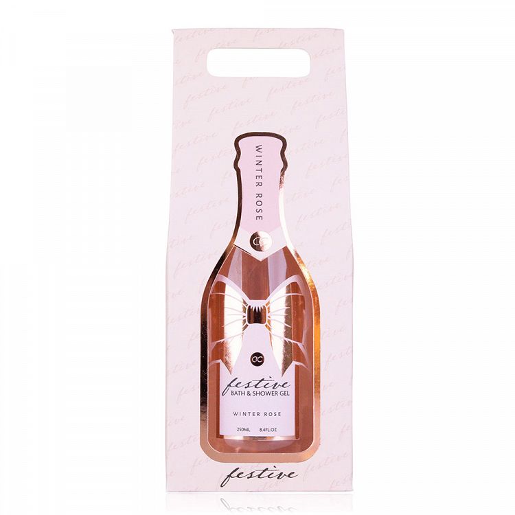 250ml bath & sh. gel FESTIVE in Pink champagne gift box