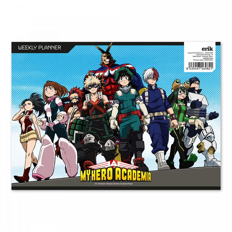 Εβδομαδιαίο Πλάνο Μπλοκ A4/21Χ29 εκ. MY HERO ACADEMIA (Anime Collection)