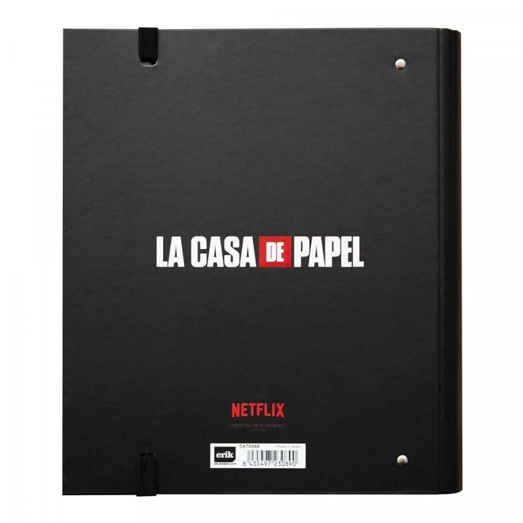 Premium Κλασέρ 2 κρίκων με Λάστιχο LA CASA DE PAPEL
