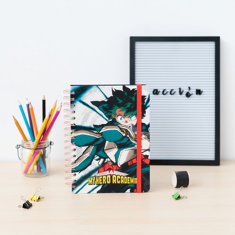Notebook Hardcover Spiral Bullets A5/15X21 MY HERO ACADEMIA (Anime Collection)