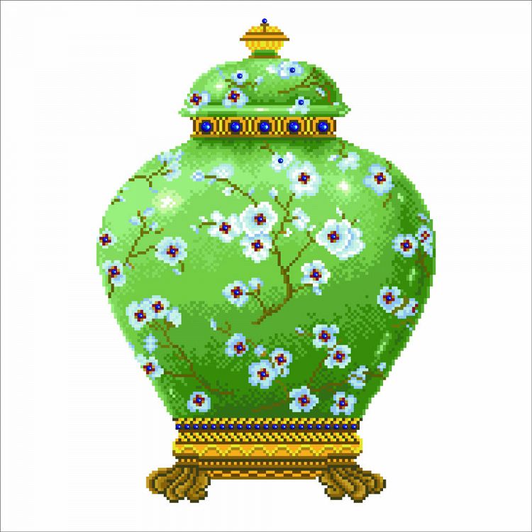 Diamond Dotz Green Vase 52Χ52