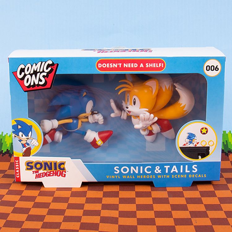3D Αυτοκόλλητα Τοίχου SONIC THE HEDGEHOG Sonic & Tails