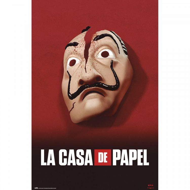 Poster 61Χ91.5cm LA CASA DE PAPEL Mascara