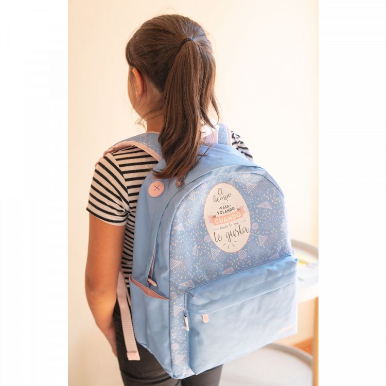Backpack Light Blue AMELIE Classic