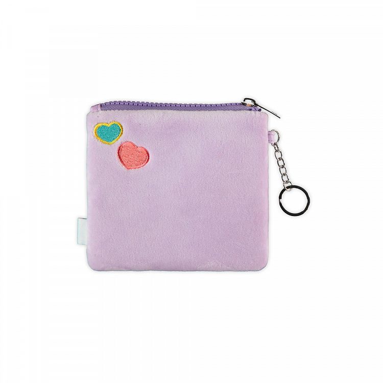 Fluffy Zip Around Wallet SQUISHMALLOWS Mix Lilac