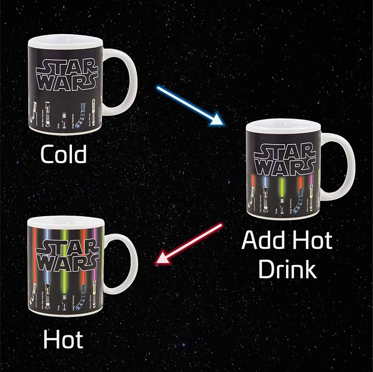 Heat Changing Mug 300ml STAR WARS Lightsaber