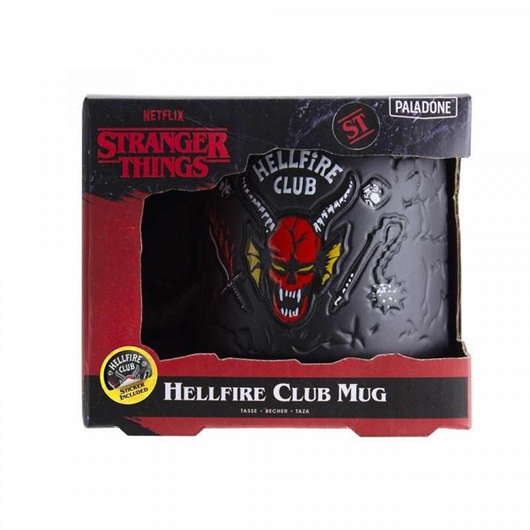 3D Embossed Mug 400ml STRANGER THINGS Hellfire Club Demon