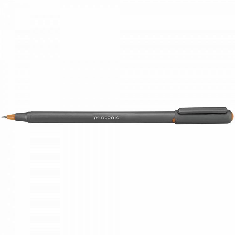 Ball pen LINC Silver Pentonic/καφέ 1.00mm, 12τμχ