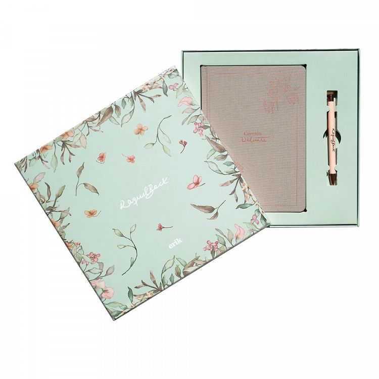 Premium Notebook A5 with 96sh of 100gr and Pen RAQUEL BECK