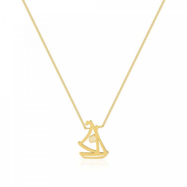 Gold-plated Sterling Silver Pendant 2cm BOAT DISNEY MOANA