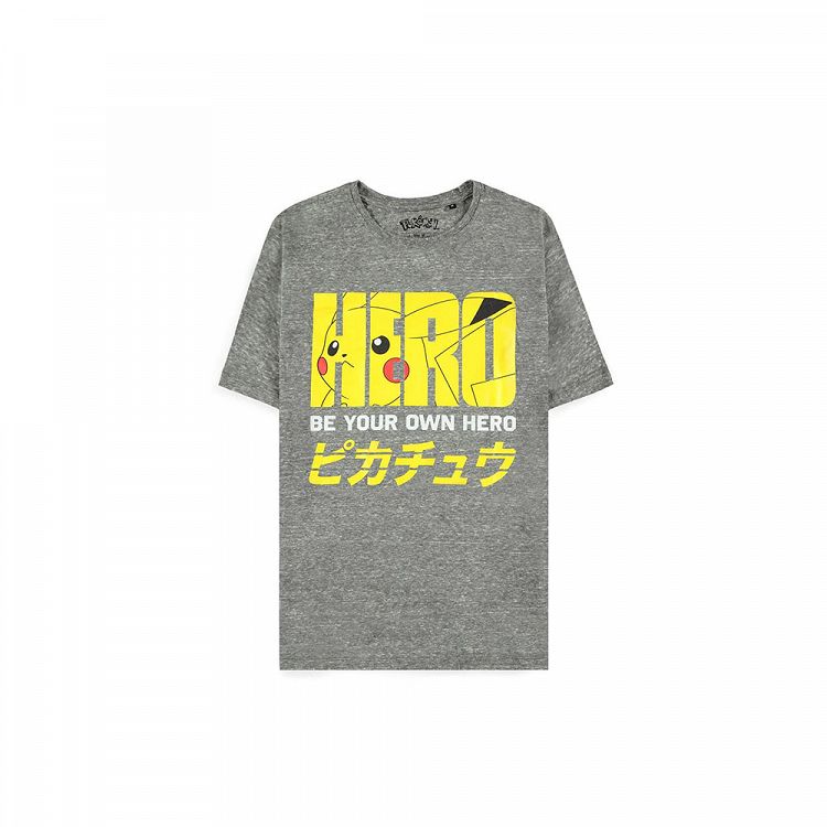 Men's Short Sleeved T-Shirt POKEMON Pika Hero (Anime Collection)