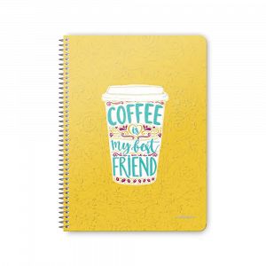 Notebook with Wirelock COFFEE Yellow, 6 variations