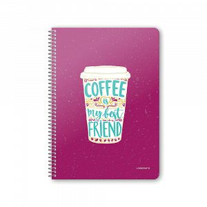 Notebook with Wirelock COFFEE Purple, 6 variations