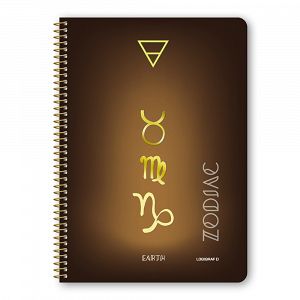 ZODIAC Wirelock Notebook A4/21Χ29 4 Subjects 120 Sheets, 4 covers