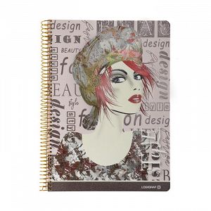 STYLE Wirelock Notebook B5/17Χ25 3 Subjects 90 Sheets, 4 covers