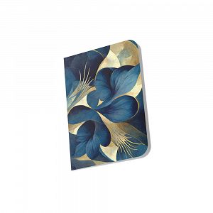 Loginotes Notebook PAPER LINE BLUE FLOWERS 9Χ14 cm