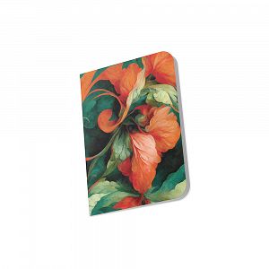 Loginotes Notebook PAPER LINE RED FLOWERS 9Χ14 cm
