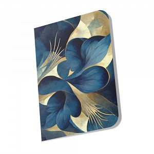 Loginotes Notebook PAPER LINE BLUE FLOWERS A5/14X20 cm