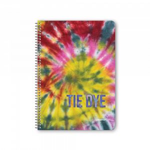 Notebook with Wirelock TIE DYE Out of focus Helix, 6 variations