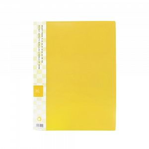 BASIC Nτοσιέ Σουπλ με 80 Διαφανείς Θήκες, Α4 σε 5 χρώματα - Kίτρινο
