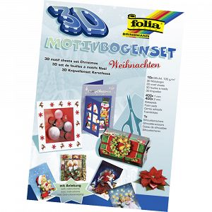 Set Hobbycraft 3D-motif DIN A4, Christmas