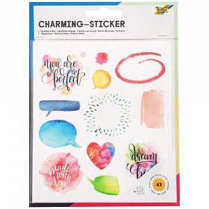 Set 43 Charming Stickers, 2 sheets 15Χ17cm, ALL YEAR II