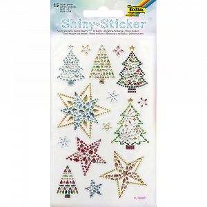 Set 15 Shiny Stickers CHRISTMAS