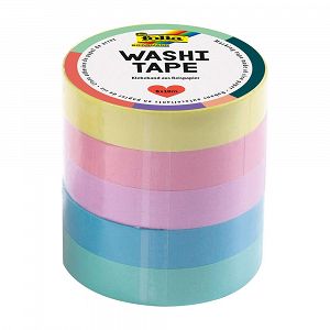 Washi Lace Tape, 5 pcs. set, "Pastel" 5 Colors