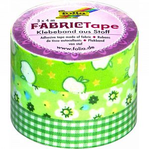 Fabric Adhesive Tapes, 3pcs set, green
