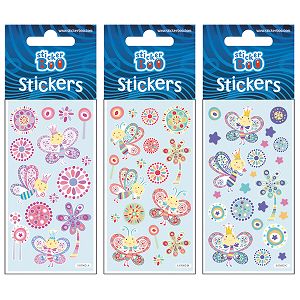 Glitter Stickers 7Χ18 BEES 6pcs pack