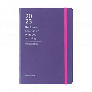 Ετήσιο Εβδομαδιαίο Ημερολόγιο 2023 Α5/15x21εκ COLOR FUN Purple Essential by Kokonote