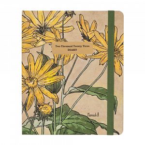 Premium Weekly Diary 2022/2023 17 Months 16.5x20cm FLOWERS BY HANNAH BORGER by Kokonote