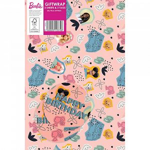 Gift Wrapping Paper 50Χ70cm BARBIE