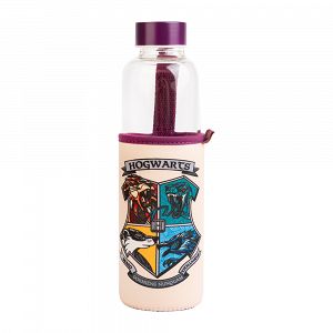 Glass Water Bottle 500ml HARRY POTTER Hogwarts