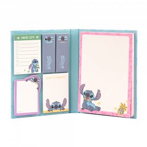 Notepad Α6 with 5 Types of Stickers DISNEY Lilo & Stitch Tropical