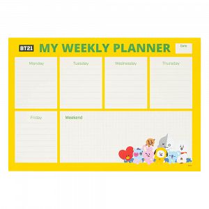 Weekly Planner Notepad A4/21Χ29 cm BT21