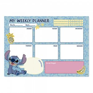 Weekly Planner Notepad A4/21Χ29cm DISNEY Lilo & Stitch Tropical