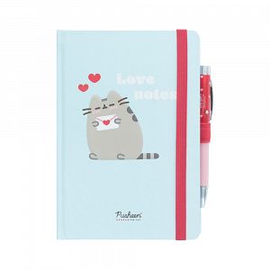 Premium Notebook with Light Pen A5 PUSHEEN Purrfect Love Collection