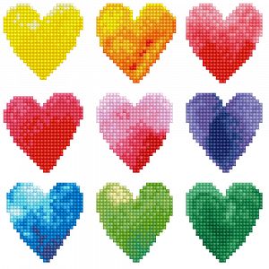 Diamond Dotz Love Rainbow 23X23