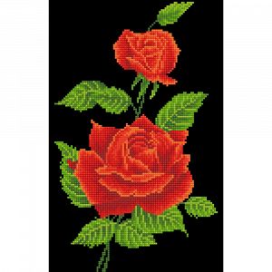 Diamond Dotz Red Rose Corsage 27X42