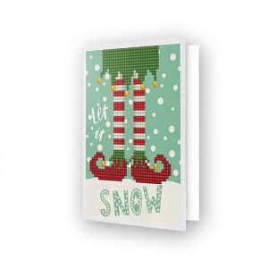 Diamond Dotz Greeting Card Let It Snow